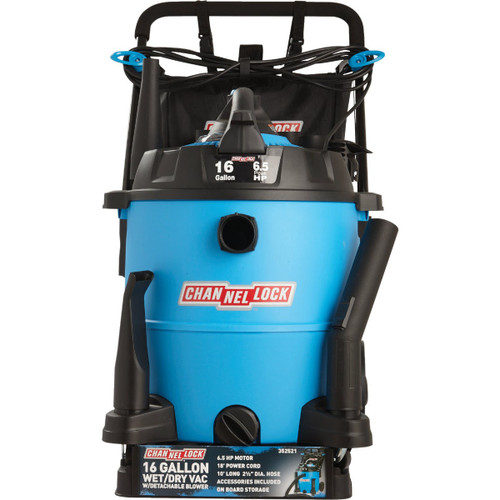 CHANNELLOCK 16GAL 6.5HP WET/DRY VACUUM WITH BLOWER