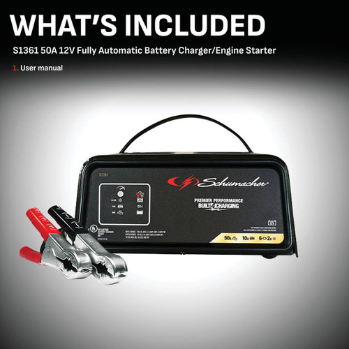 SCHUMACHER STARTER/BATTERY CHARGER 3617