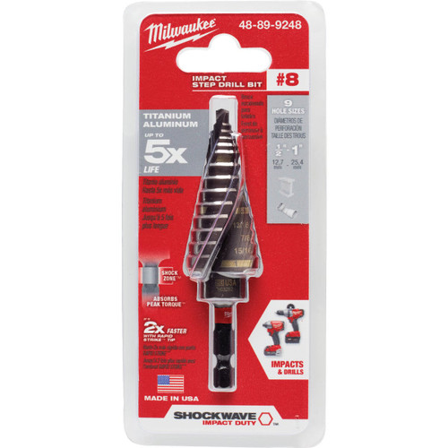 MILWAUKEE SW STEP BIT 8 12 - 1  48-89-9248