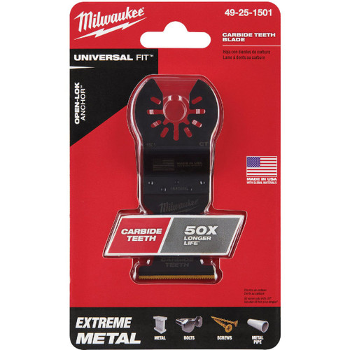 MILWAUKEE OPEN-LOK 1-3/8 CARBIDE TEETH METAL BLADE 1PK