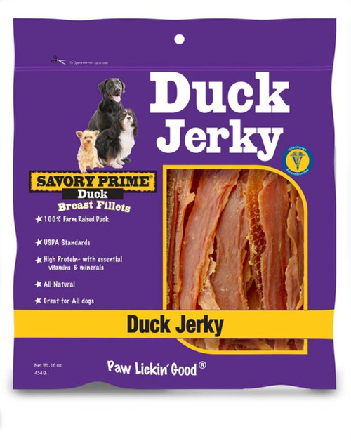 NATURAL DUCK JERKY 16 OZ