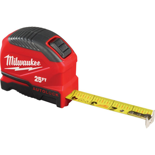 25' AUTO-LOCK TAPE MEASURE  MILWAUKEE