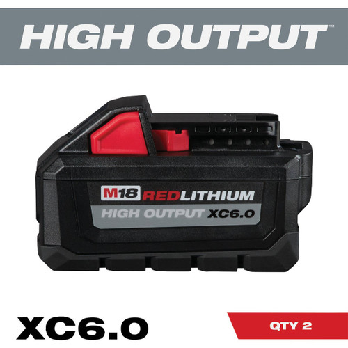 M18 HIGH OUTPUT XC6.0 BATTERY (2-PACK) MILWAUKEE