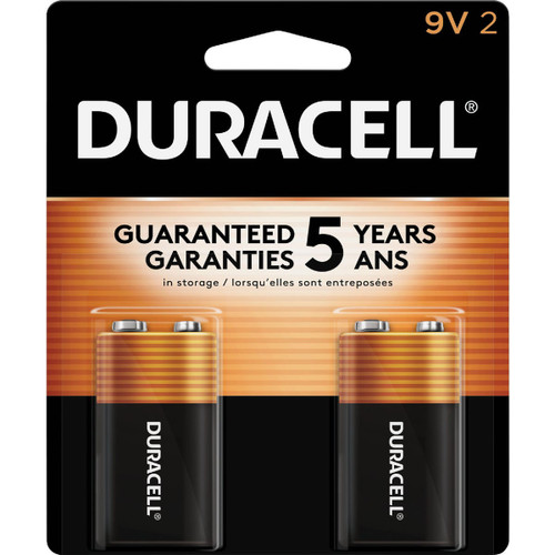 DURACELL 2PK 9V ALKALINE BATTERY