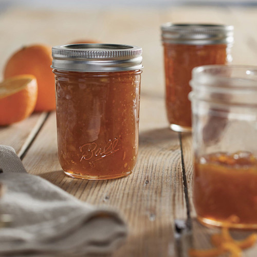 BALL 1/2 PT. REGULAR MOUTH MASON CANNING JAR 12-COUNT