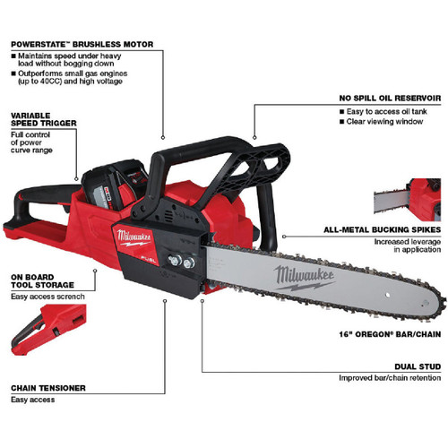 M18 FUEL CHAINSAW KIT  2727-21HD  MILWAUKEE