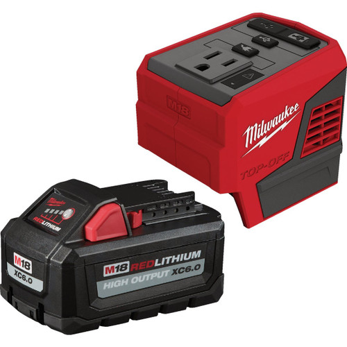 M18 HO6.0AH + TOP OFF 175W POWER (6.0 BAT)  2846-21HO  MILWAUKEE