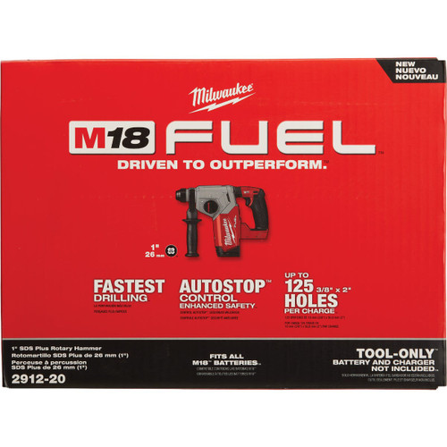 M18 FUEL1in SDS PLUS ROTARY HAMMER BARE TOOL  2912-20  MILWAUKEE