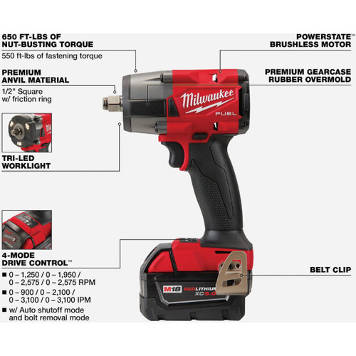 M18 FUEL 1/2" MTIW PD KIT  2962-22R  MILWAUKEE