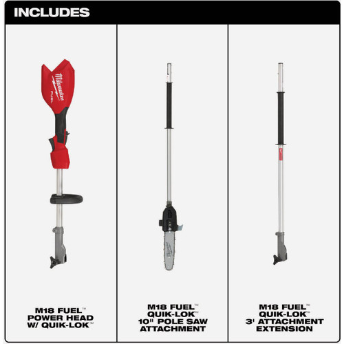 M18 FUEL POLE SAW W/QUIK-LOK  MILWAUKEE