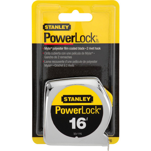 STANLEY POWERLOCK 16' TAPE MEASURE