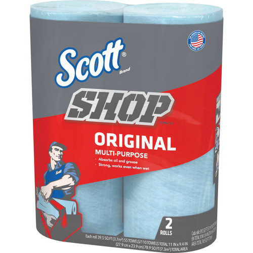 SCOTT DISPOSABLE ORIGINAL SHOP TOWEL 2-ROLL
