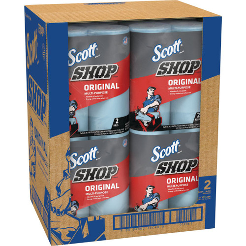 SCOTT DISPOSABLE ORIGINAL SHOP TOWEL 2-ROLL