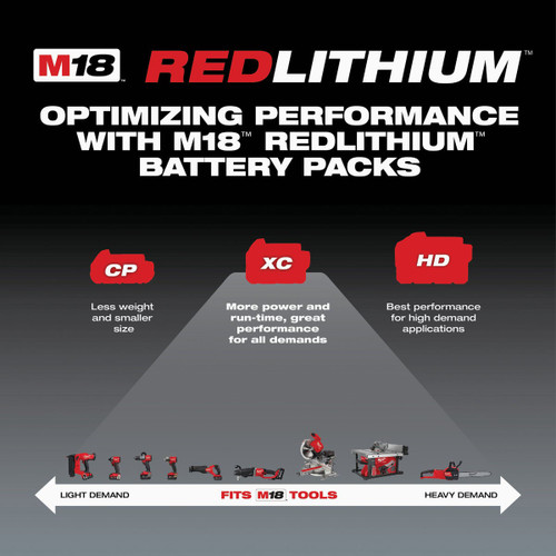 M18 REDLITHIUM XC 5.0 BATTERY   MILWAUKEE