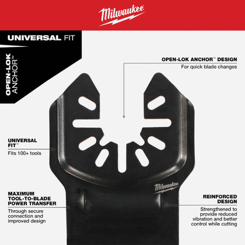 OPEN-LOK 1-3/8 TITANIUM ENHANCED BI-METAL MULTI MATERIAL BLADE 1PK  MILWAUKEE