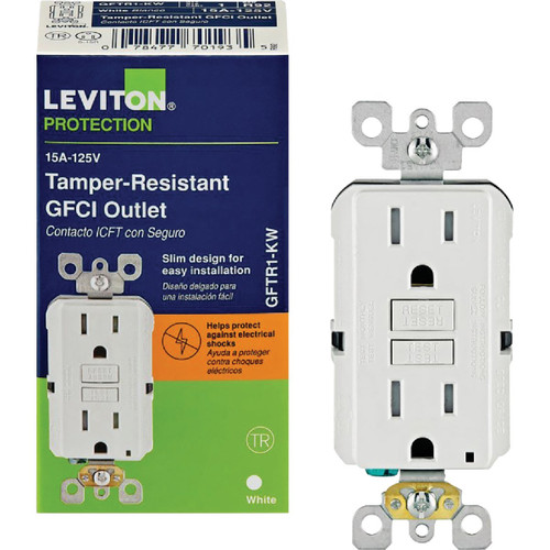 WH TAMPER GFCI OUTLET