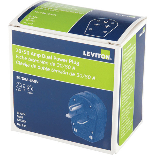 LEVITON 30A/50A 2-POLE DUAL POWER PLUG