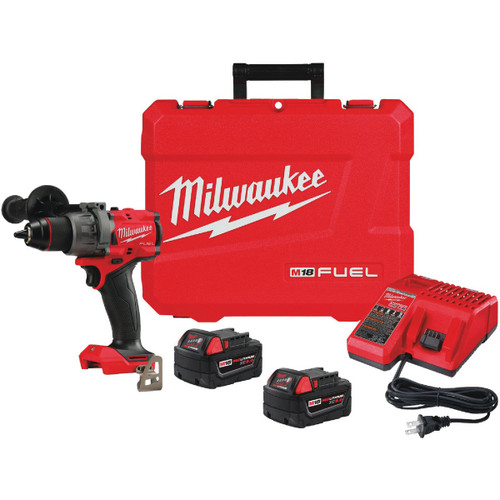 M18 FUEL 1/2IN HAMMER DRILL/DRIVER 2 BATT KIT  2904-22  MILWAUKEE