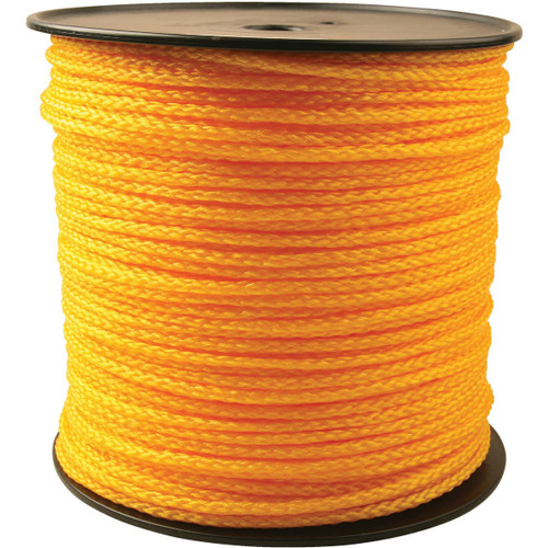 DIB 1/4"X1000' YELLOW BRAIDED POLY ROPE **LF/ROLL**