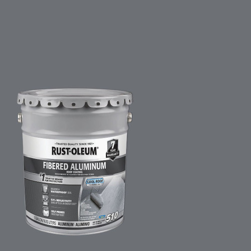 RUSTO 510 5 GAL 7-YEAR FIBERED ALUMINUM ROOF COATING