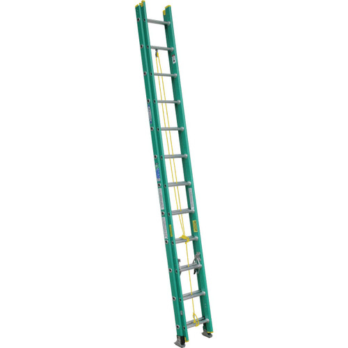 T-2 24FT GREEN FBGL EXT LADDER 225LB D5924-2