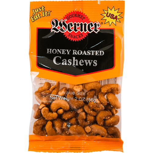 HONEY ROASTED CASHEWS WERNER  WL