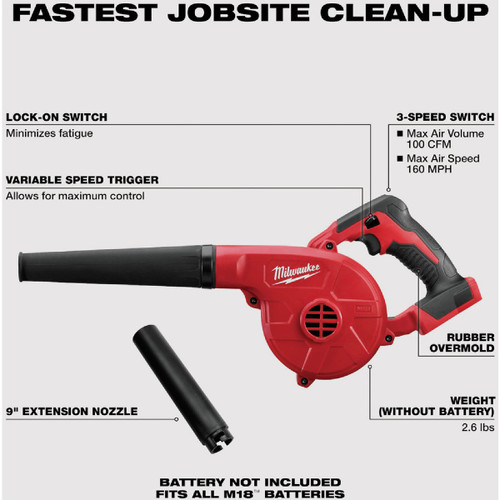 M18 COMPACT BLOWER BARE TOOL ONLY  MILWAUKEE