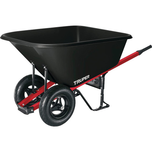 TRUPER 10 CU/FT POLY 2-WHEEL WHEELBARROW