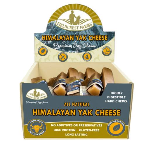 HIMALAYAN YAK CHEESE CHEW (XL)  24BX  367BX  FIELDCREST FARMS