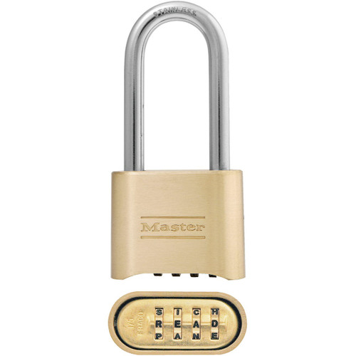 MASTER LOCK 2" ZINC BRASS COMBINATION PADLOCK