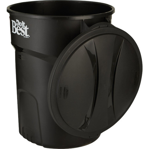 DIB ROUGHNECK 32GAL BLACK TRASH CAN WITH LID