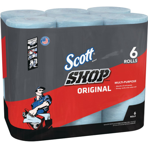 SCOTT SHOP TOWEL 6-ROLL/330 SHEETS