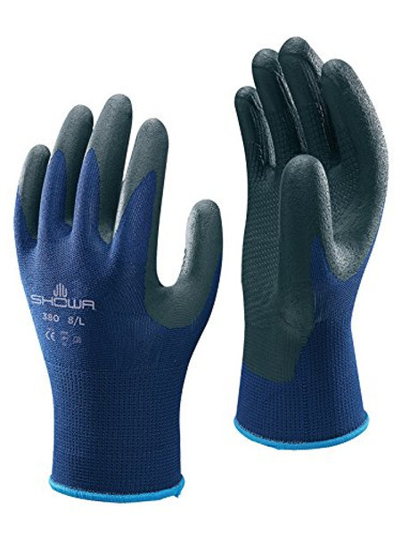 AIR INFUSED NITRILE PALM GLOVE LARGE 380-L