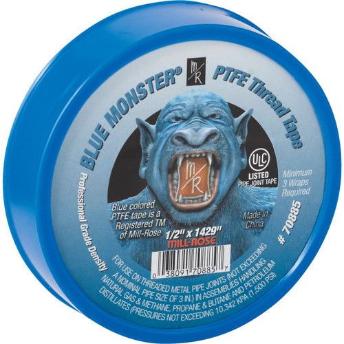 BLUE MONSTER TEFLON TAPE 1/2 X 1429 IN ROLL