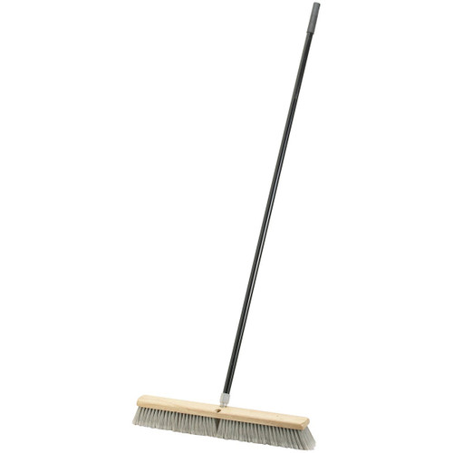 DIB 24" METAL HANDLE PUSH BROOM