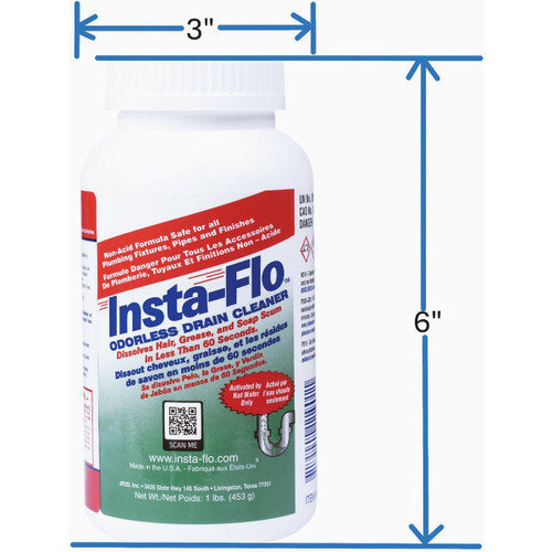 INSTA-FLO 1LB CRYSTAL DRAIN OPENER