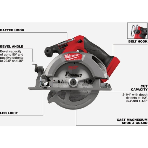 M18 FUEL GEN II 6-1/2 SAW (BARE TOOL ONLY)   MILWAUKEE