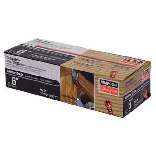 STRONG DRIVE TRUSS / MULTI PURPOSE STRUCTURAL WOOD SCREW KIT 50CT