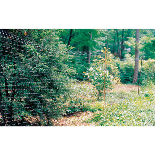 TENAX 7.5'X100' BLACK POLY DEER FENCE (1.77"X1.96" MESH SPACING)