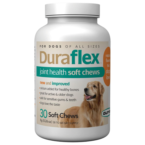 DURAFLEX SOFT CHEWS 30ct 001-0537 DURVET FOR DOG