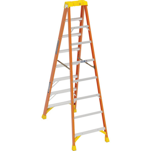 T-1A 8FT RED FBGL STEPLADDER 300LB 6208