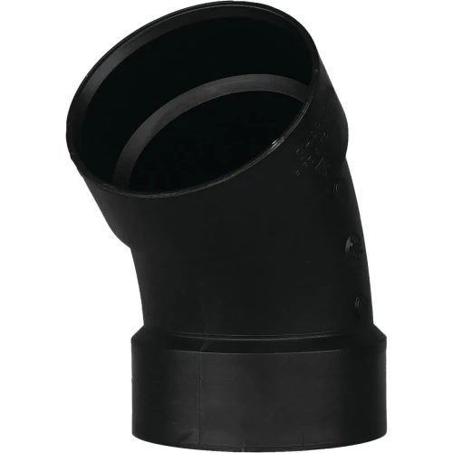 4" HUB X HUB 45 DEG. ABS ELBOW (1/8 BEND)