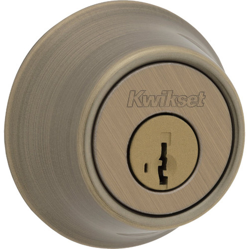 660 SINGLE SMARTKEY DEADBOLT ANTIQUE BRASS KWIKSET