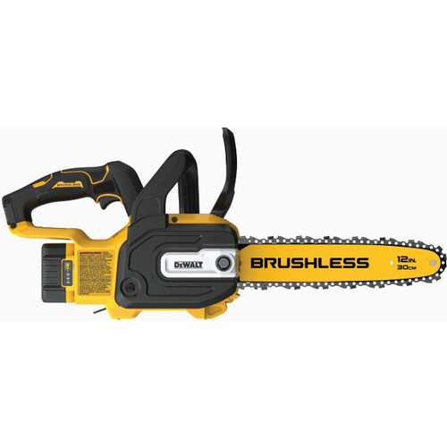 DEWALT 20V MAX XR BRUSHLESS 12" CORDLESS CHAINSAW KIT 5.0 AH BATTERY & CHARGER
