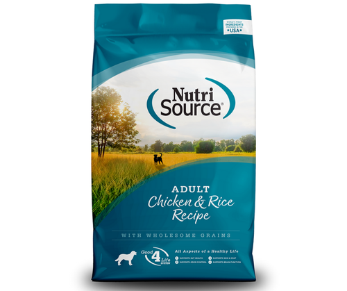 NUTRISOURCE ADULT DOG CHICKEN AND RICE 26LB