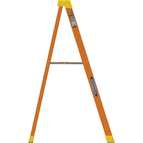 T-1A 6FT RED FBGL STEPLADDER 300LB 6206