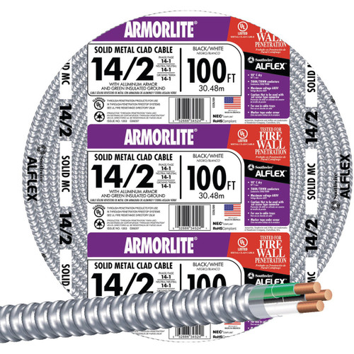 100FT 14/2 MC ALUM CABLE
