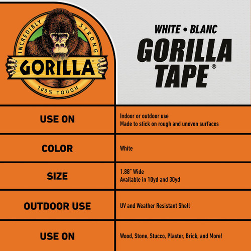 10YD WHITE GORILLA TAPE