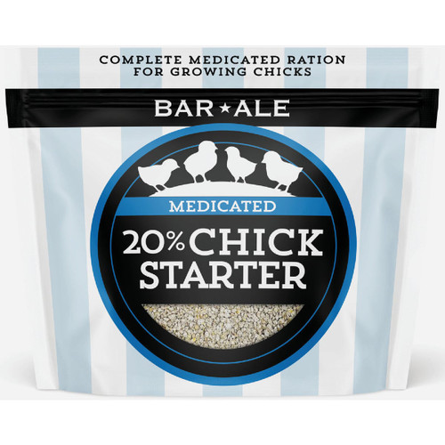 CHICK STARTER CRUMBLE MEDICATED BAR ALE 10 LB