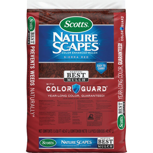SCOTTS NATURE SCAPES 1.5 CU FT SIERRA RED SHREDDED HARDWOOD MULCH